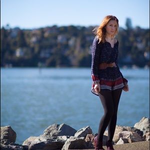 Anthropologie | Lilka Nandini Romper | Navy Romper